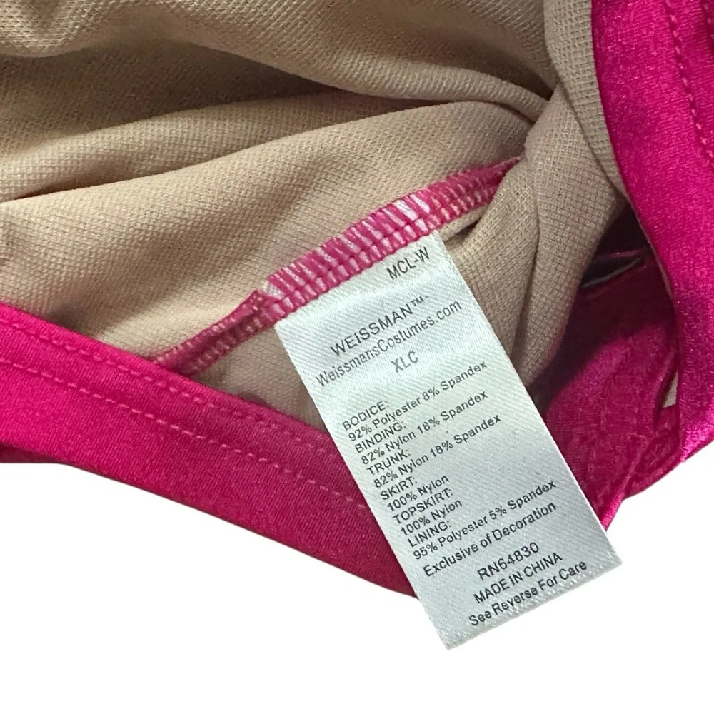 Weissman Fuchsia and Beige Dance Costume